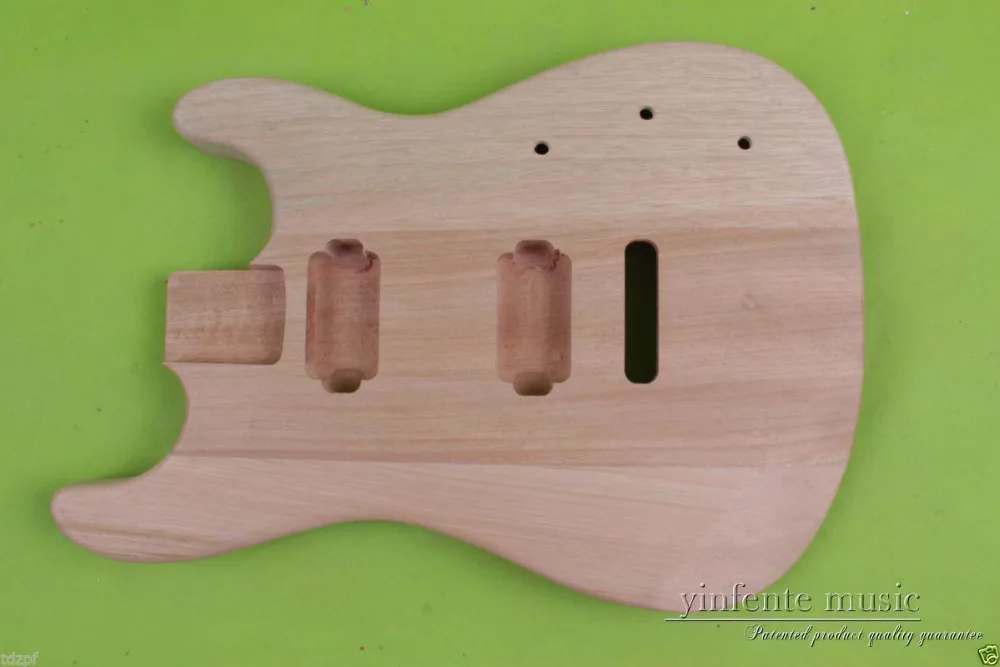Твердые оптово diy электрогитара тела красное дерево незаконченный заменить #