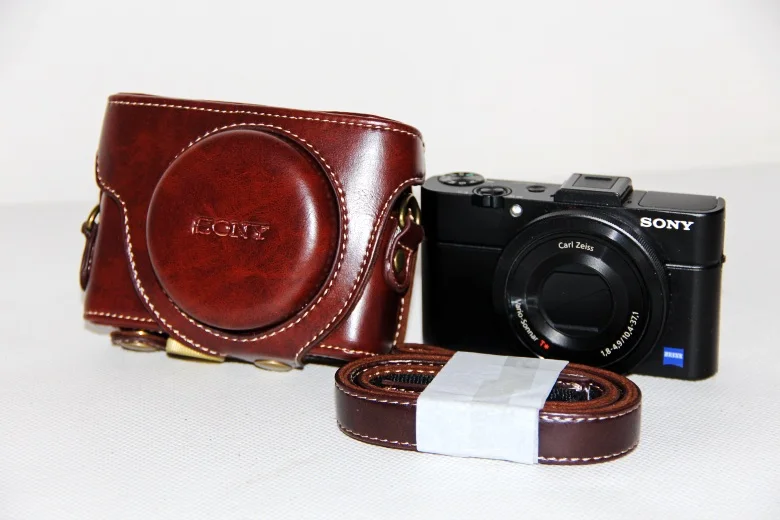 Новый Камера из искусственной кожи чехол сумка для sony DSC-RX100III M3 RX100 III RX-100 RX100III 4 M4