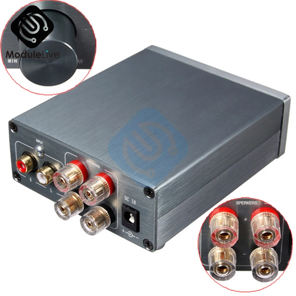 Бриз аудио HiFi класс 2,0 аудио стерео цифровой усилитель мощности TPA3116 Расширенный 50 Вт+ 50 Вт мини домашний алюминиевый корпус amp