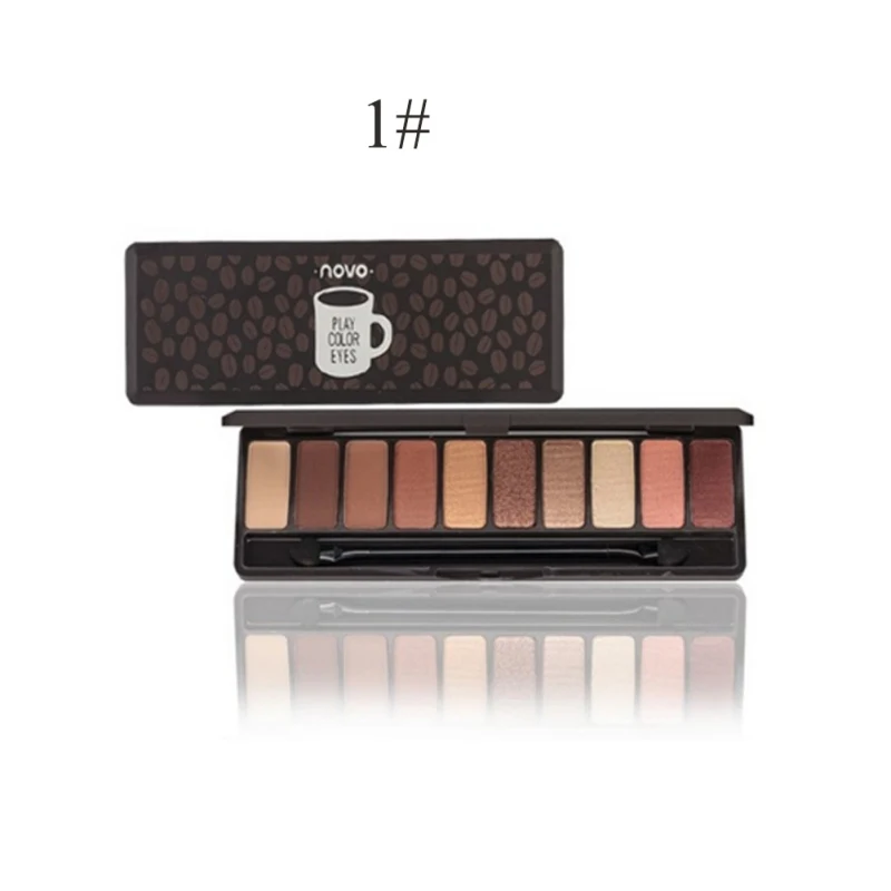 10 цветов Палитра теней матовые тени для век Блеск макияж набор Корея Косметика| |
