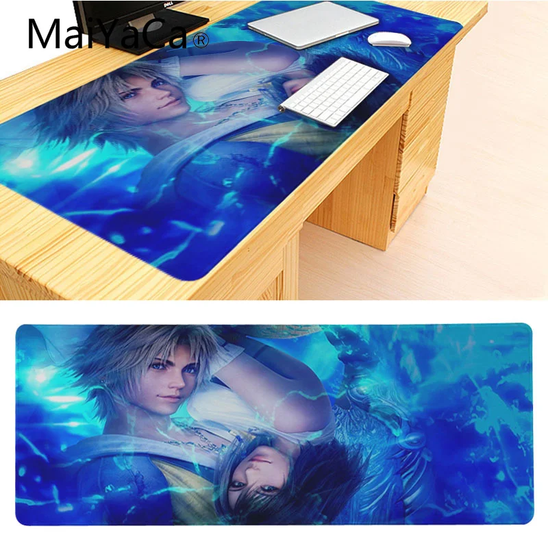 MaiYaCa, большой игровой коврик для мыши из натурального каучука, Final Fantasy X, ночное небо, большой игровой коврик для мыши, коврик для мыши, коврик для клавиатуры - Цвет: Lock Edge 30x90cm