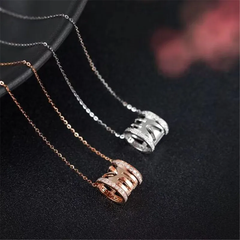 Aazuo 18K Белое Золото Настоящее бриллиантовое круглое подвижное ожерелье с