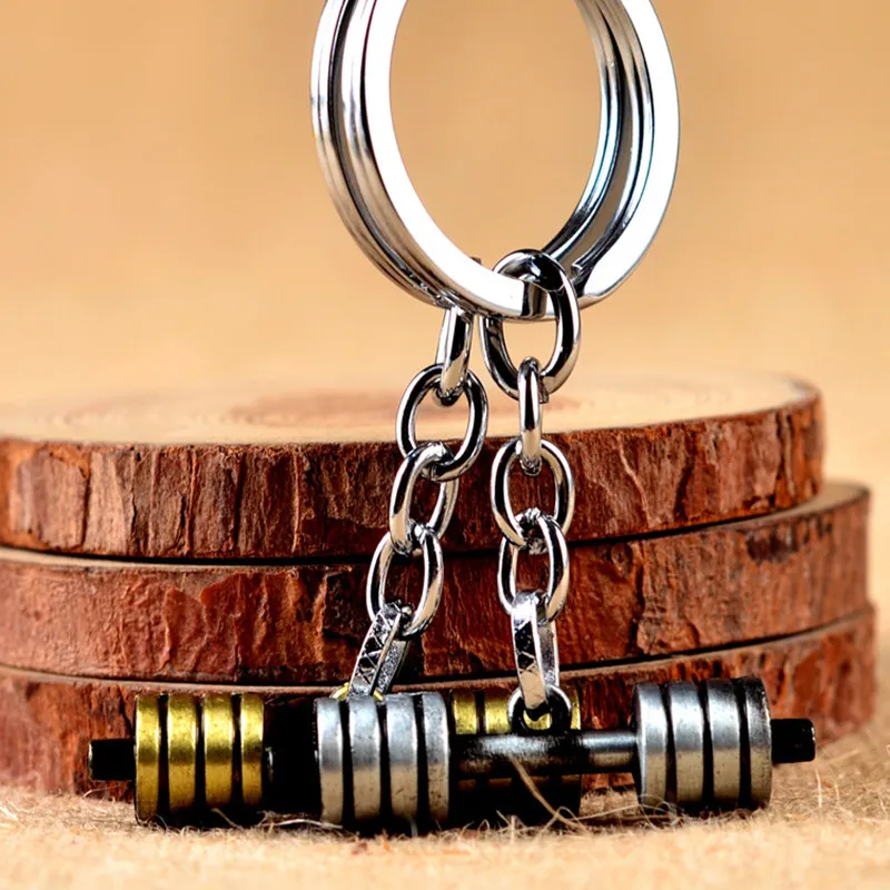 Горячая продажа домашнего тренажера для ключей спортивного типа мини-модель цепочки из металла фитнес-амулеты в виде подвески веера сувенирного подарка