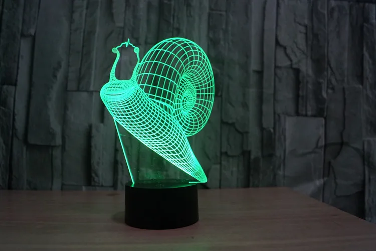 3D лампа ночник семь цветов Животные Многоцветный RGB лампа Рождественский Декор Детские Подарочные игрушки сенсорный пульт дистанционного управления настольная лампа