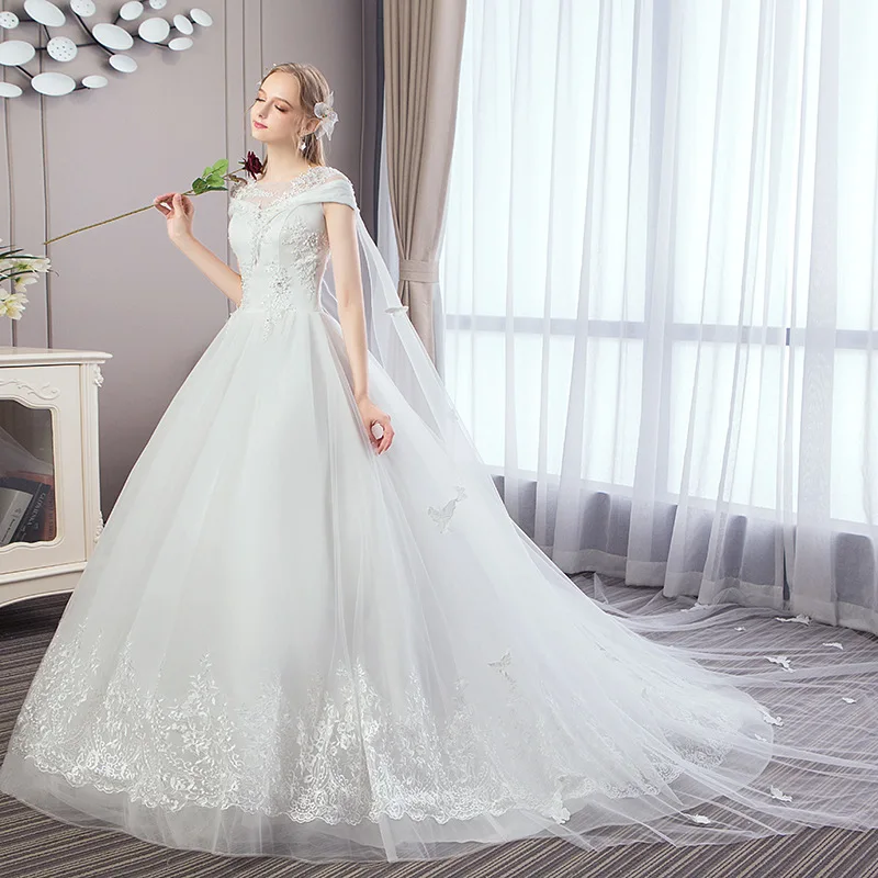 Vestido De Noiva VLNUO NISA роскошное белое кружевное свадебное платье с v образным вырезом и