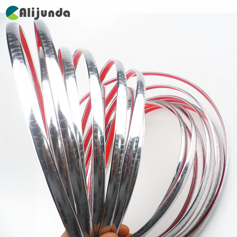 

10 мм X15m автомобильные хромированные аксессуары для стайлинга декоративная отделочная полоса для Volvo S40 S60 S80 XC60 XC90 V40 V60 C30 XC70 V70