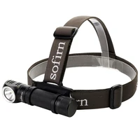 new sofirn sp40 headlamp 1200lm lh351d 90cri usb rechargeable 18650 head lamp headlight with power indicator magnet