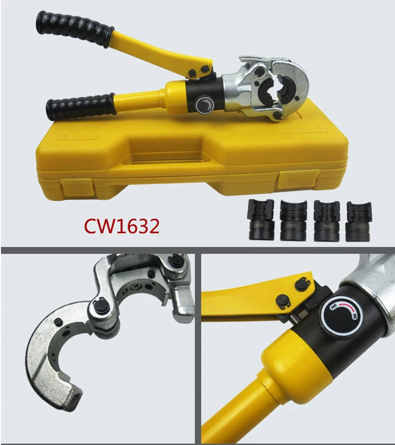 Hydraulic Pipe Tube Crimping Tool CW-1632 Pex Fitting 16-32mm10Ton Floor Heating Plumbing Pressure Clamp | Инструменты