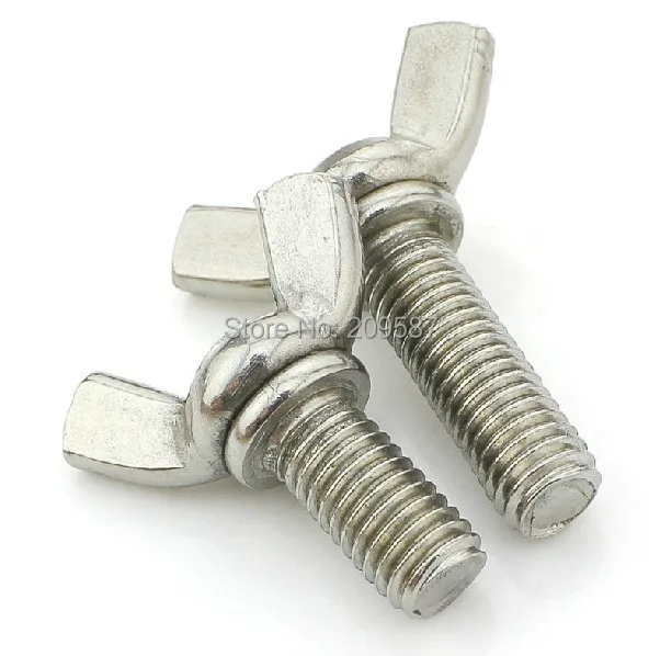 10 шт. m4x25 мм 304 болт-Бабочка Болт Винты Бесплатная доставка