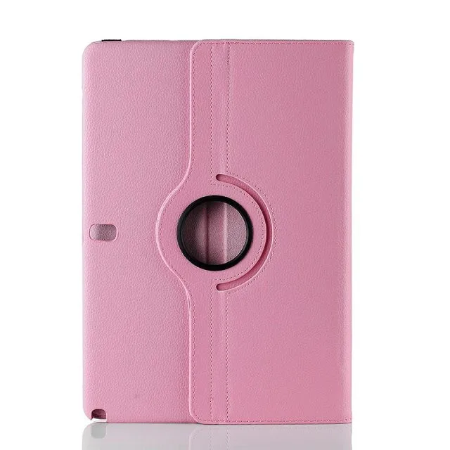 Для Samsung Galaxy Tab Note Pro 12,2 P900 P905 SM-P900 Tablet Case 360 Вращающийся Кронштейн Флип Стенд Кожа Pu защитный чехол - Цвет: Pink