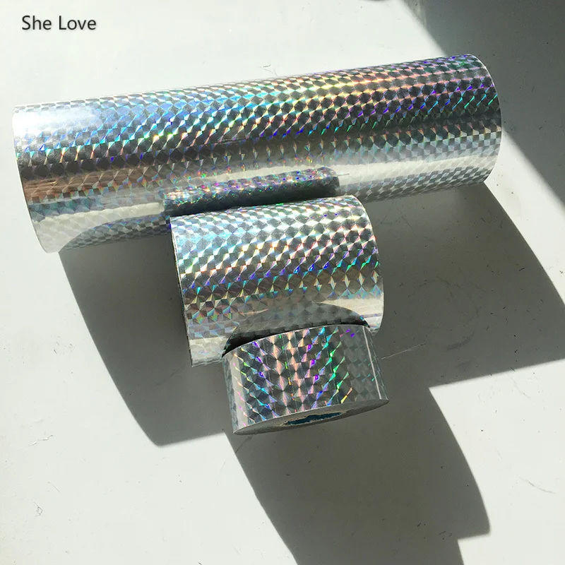 Голографическая фольга для горячего тиснения серебристая 1 шт./лот|Крафт-бумага| |