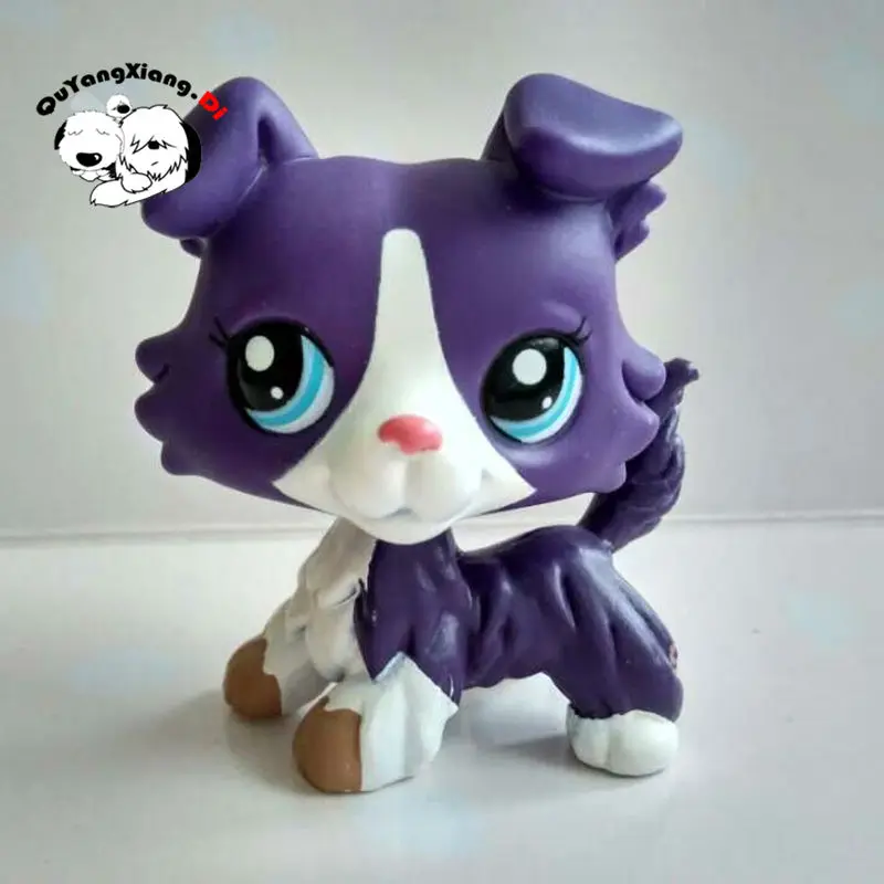 

Pet Shop Animal blue Shepherd Dog action Figure cute puppy CWG31