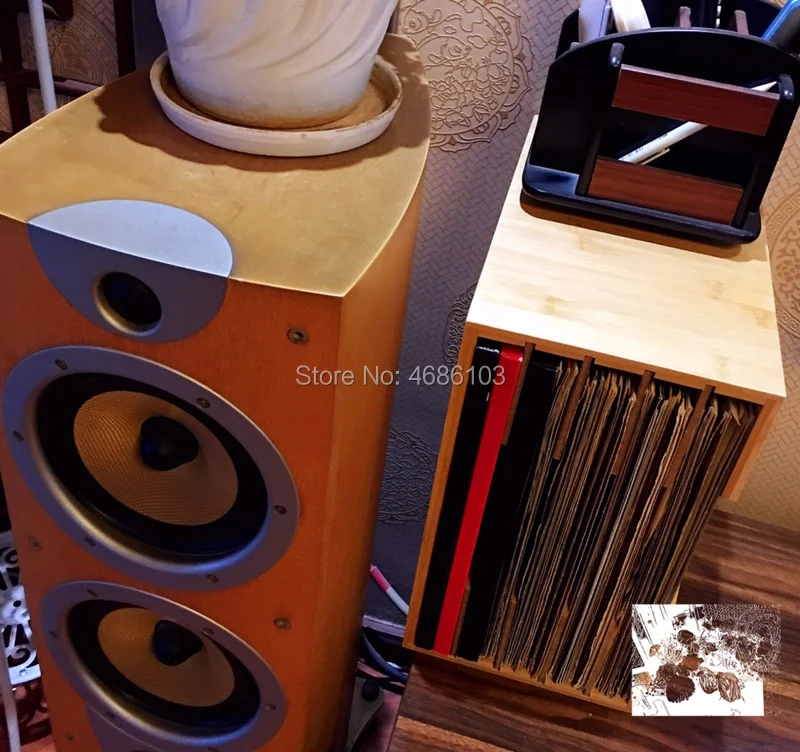 Классическая ностальгия cd коробка черная резинка записывающая полка Bamboo cd Стойка caja cd storagemake you home beautifull