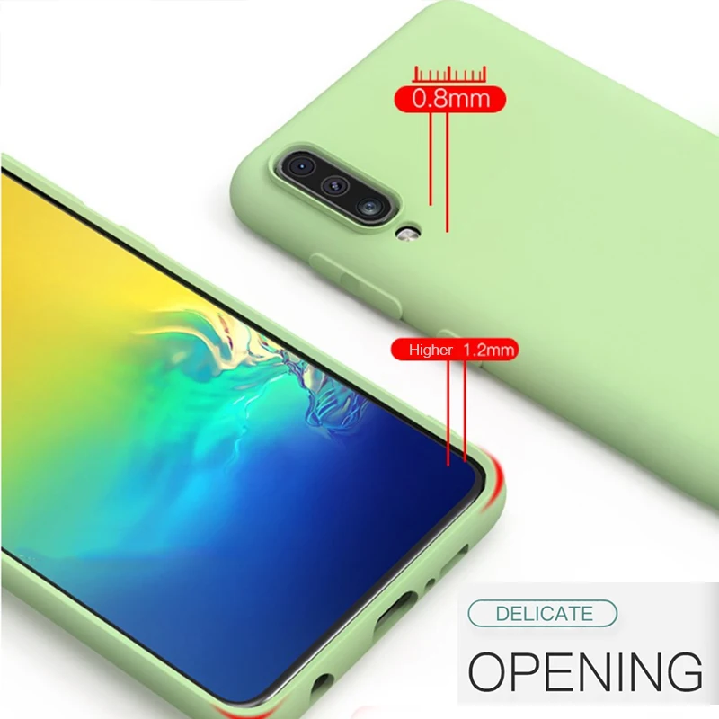Жидкий чехол для Samsung Galaxy A20 A30 A40 A50 A70 galaxy s8 s9 s10 plus note 8 9 a10 m10 m20 m30 чехол|Бамперы| |