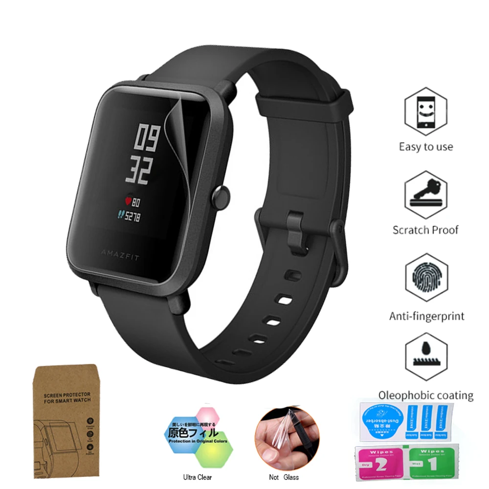 Пленка для Amazfit Bit ультратонкая Противоударная Защитная пленка экрана из ТПУ Для