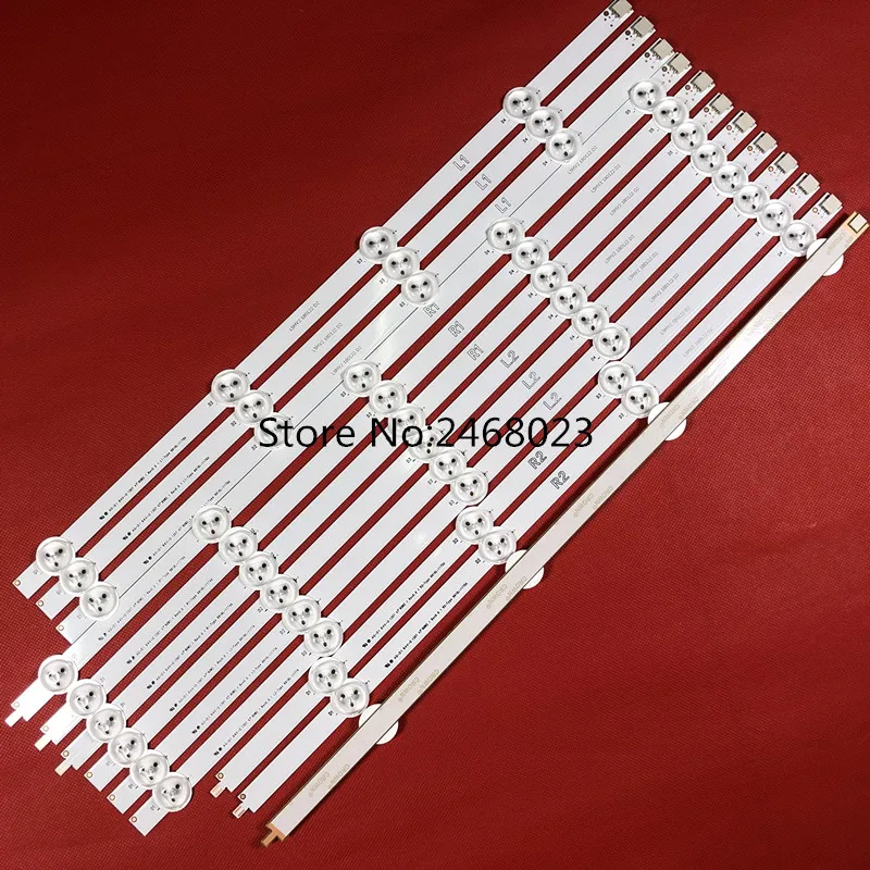 12 шт./компл. 4" LG 47LN5400-CN 47LA620V светодиодный полосы 6916L-1174A 6916L-1175A 6916L-1176A 6916L-1177A, серебристо-серый(3 х R1, 3* R2, 3* L1, 3* L2