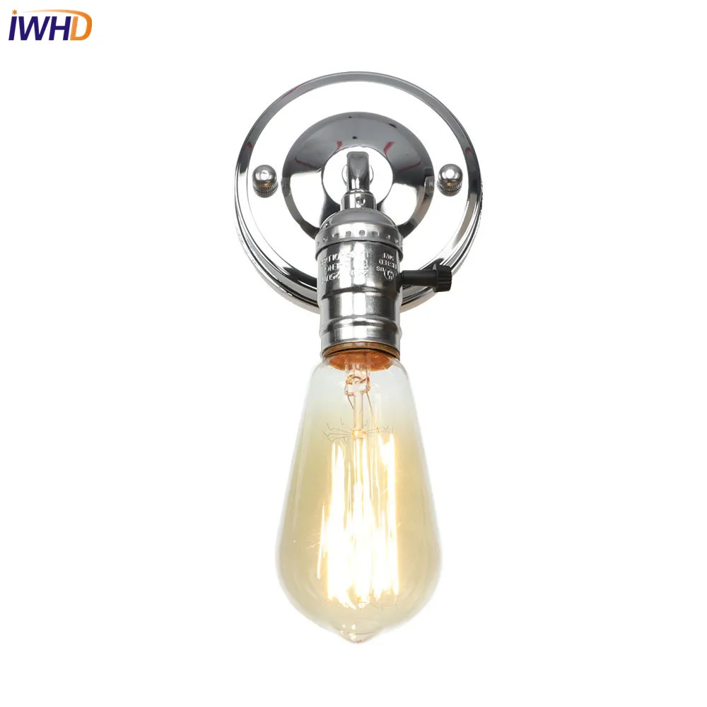 Ретро iwhd Nordic светодиодный настенный светильник гладить RH промышленные Лофт Wandlamp Винтаж крепления настенного светильника для домашнего освещения аппликация Murale