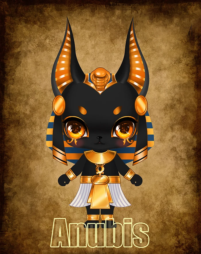 Фэнтезийные фигурки из смолы HeHeBJD 1/12 Anubis маленькие куклы bjd в форме ладони подарки