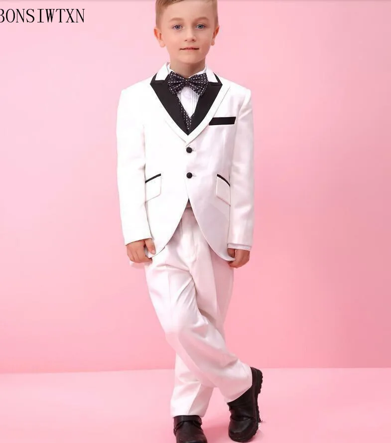 2019 г. Летний белый детский Блейзер комплекты костюмов для маленьких мальчиков
