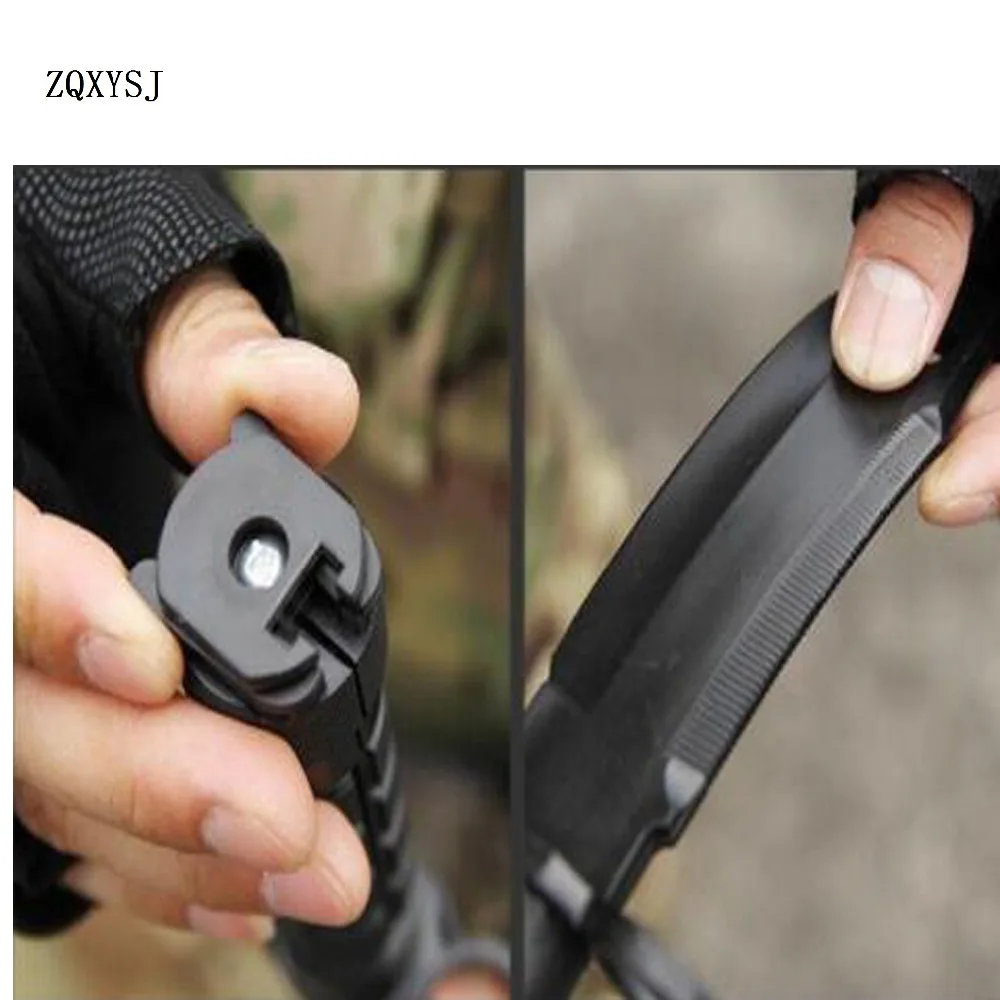ZQXYSJ 1PC Soft Rubber Plastic M9 Style Knife Blade Bayonet with Sheath Dummy Model Kit not the really knife