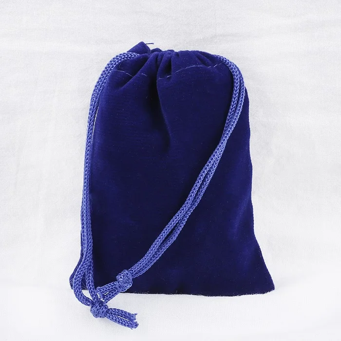 Royal Blue 10 шт., 5x7 см/7x9 см/9x12 см/10x15 см, разноцветные бархатные пакеты, упаковка с завязкой, подарочные пакеты и пакеты, упаковка для ювелирных изделий - Цвет: Royal Blue