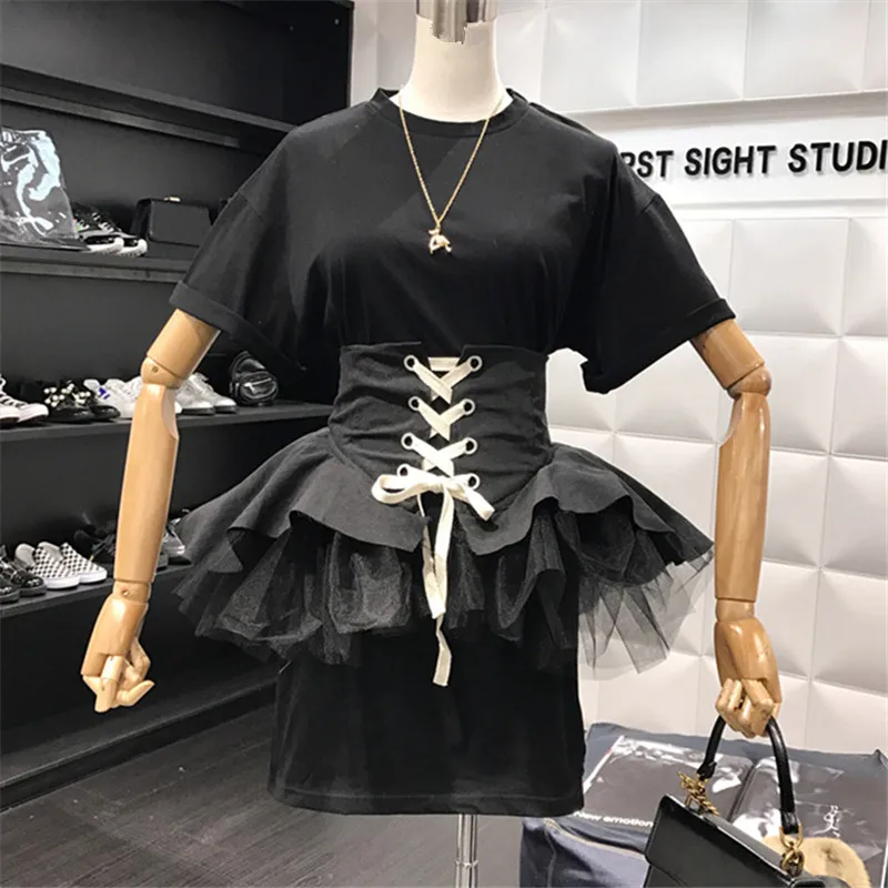 Neploe летние однотонные завязки Для женщин Vestidos Verano 2019 Мода o-образным вырезом