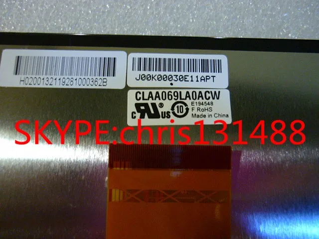 Новейший оригинальный CLAA069LA0ACW 6 9 дюймовый TFT сенсорный экран ЖК-дисплей для BYD S6