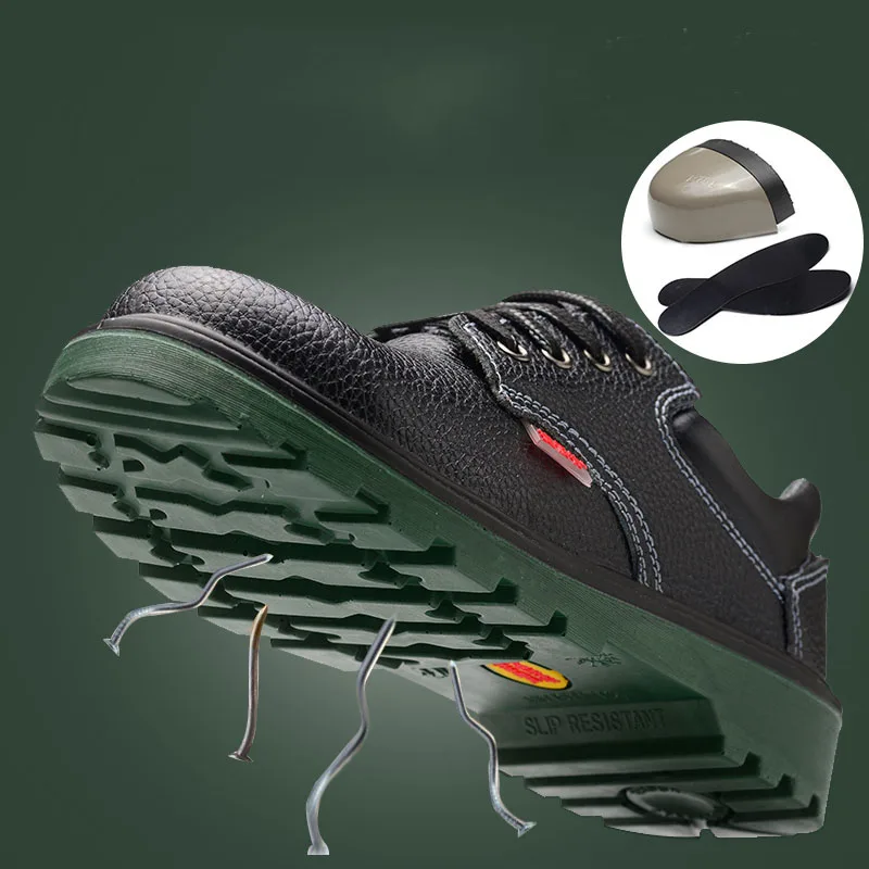 Мужская Рабочая обувь со стальным носком легкие дышащие повседневные кроссовки