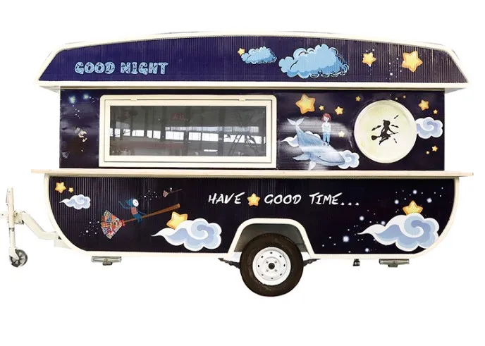 Airstream 4 м длинный мобильный мороженое коммерческий Кофе тележки для еды мобильный прицеп для еды торговый автомат