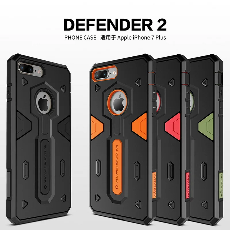 Противоударный армированный чехол для Iphone 7 plus 6 6s 8 X XR XS Max NILLKIN Defender 2 задняя