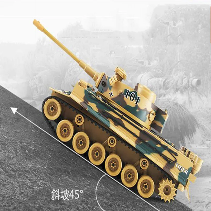 Танк с дистанционным управлением 1:18 имитация немецкого тигра военная модель