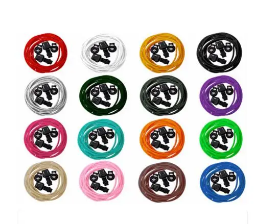 Лидер продаж разноцветные эластичные резиновые шнурки для бега диаметром 3 мм