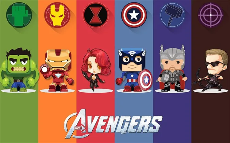 Custom Photo Children's Room 3D Avengers Alliance Mural TV Background Wallpaper Film Wall Paper Bedroom Parlor Cartoon