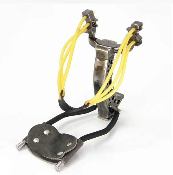 Мощный 2 резинки складные наручные рогатки стали катапульты для взрослых игр на открытом воздухе Охота CS War