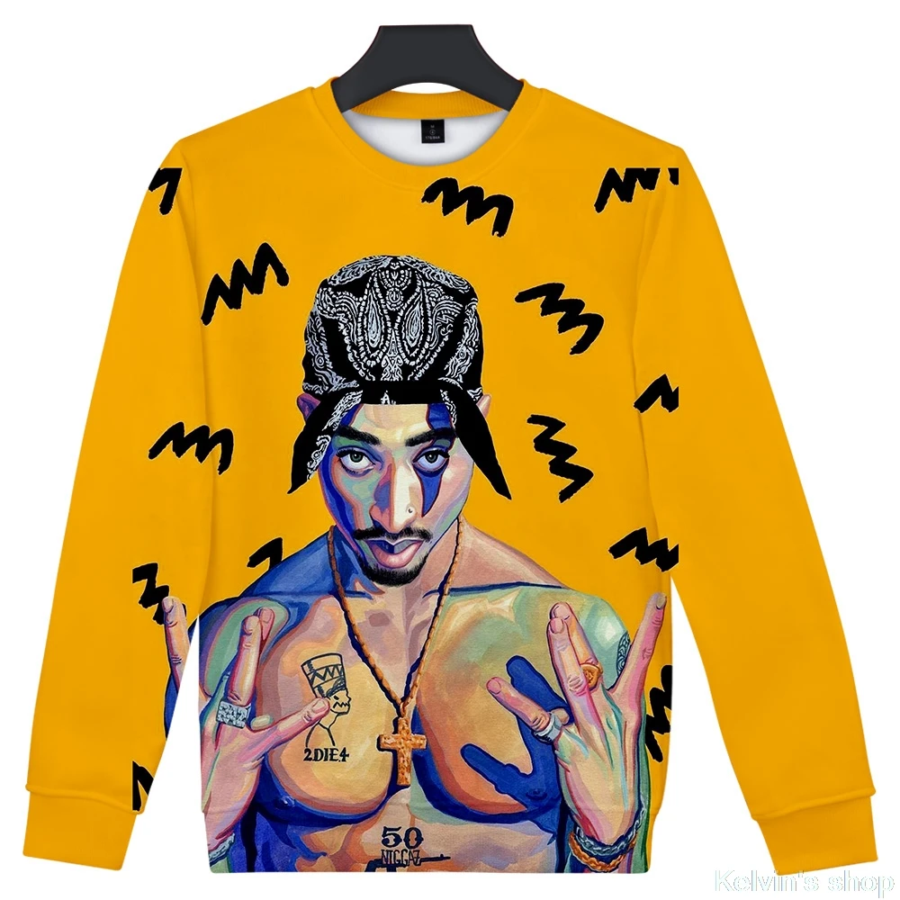 Певица 2PAC 3D принт для мужчин с длинным рукавом фанатская Толстовка Куртка