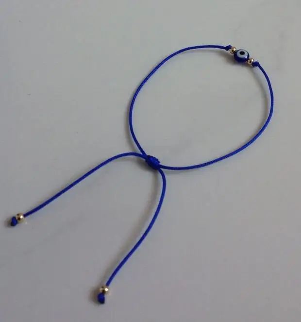 Mixed Demon Eye Red Blue String Kabbalah Bracelet Adjustable Friendship Good Luck Bangle For Women Jewelry 10PCS Z2730 | Украшения и