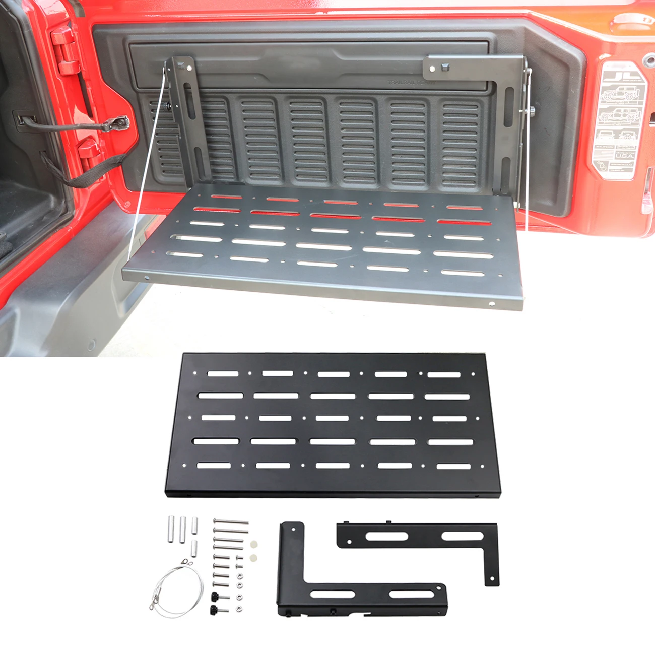 NAWOUK багажная полка для багажника Jeep Wrangler JL JLU 2018 2019 дверная стойка заднее
