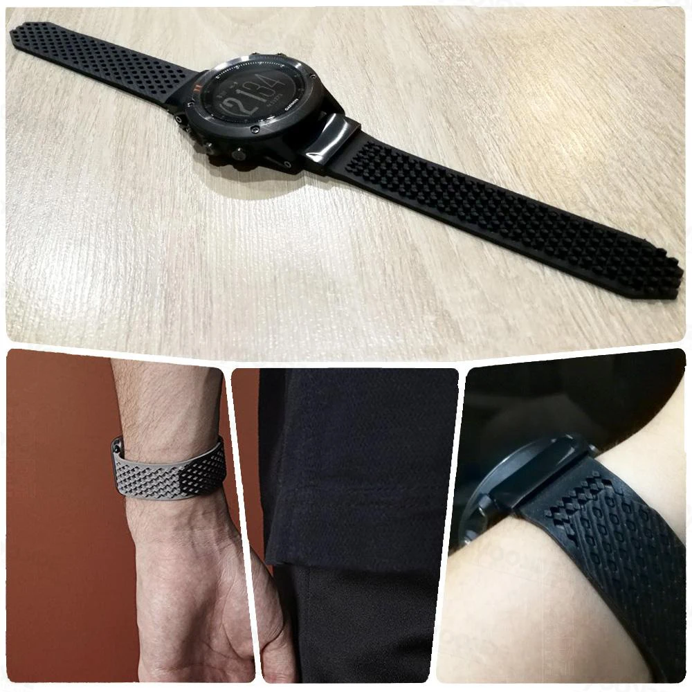 YOOSIDE дизайн без пряжки 26 мм быстросменный мягкий силиконовый спортивный большой