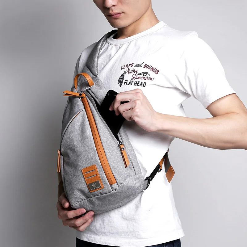 D-park Messenger Bag Men Fabric Multipurpose Chest Pack Sling Shoulder Bags for Casual Crossbody Bolsas 2017 New Fashion | Багаж и сумки