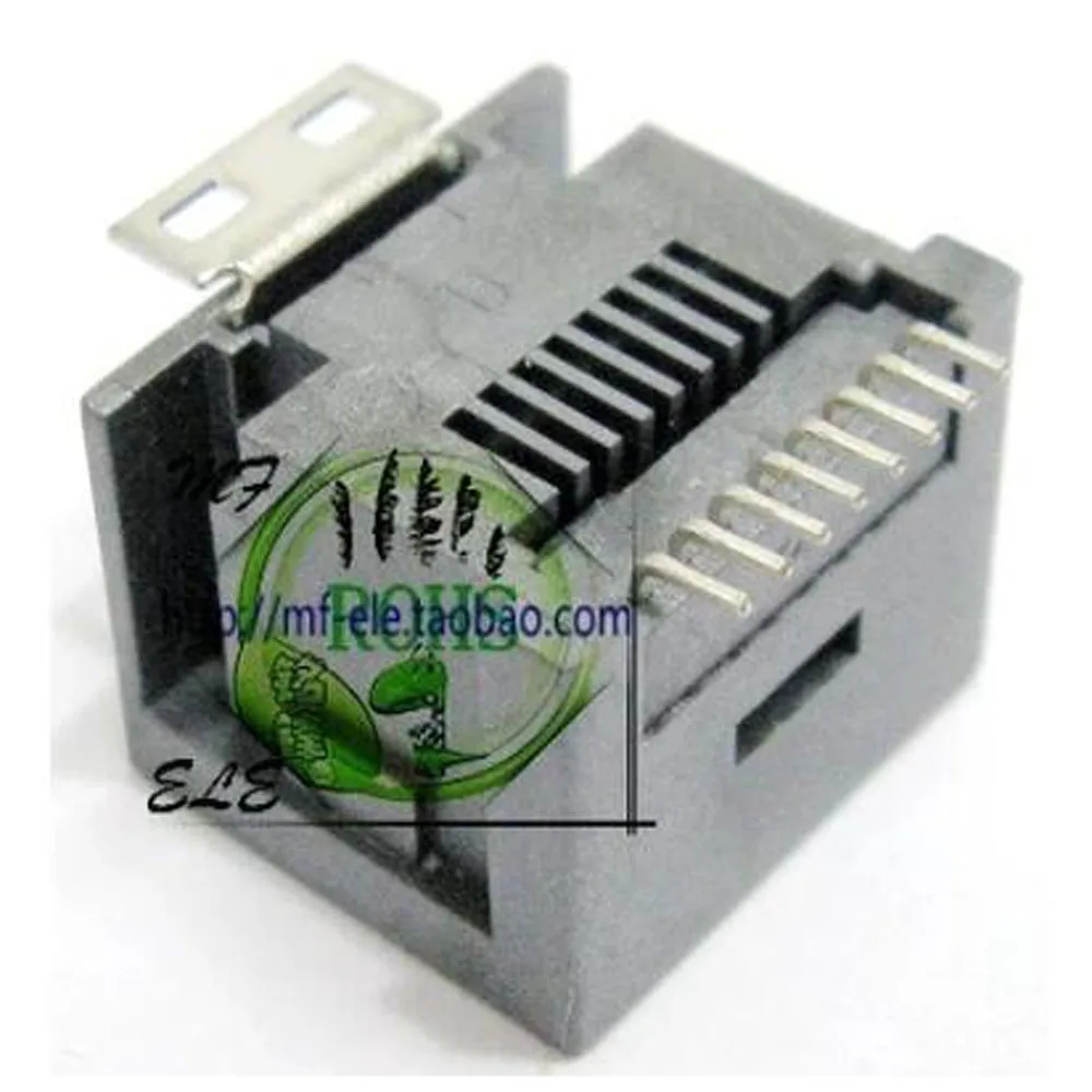 5 шт. RJ45 сетевой разъем гнездо 180 градусов по вертикали SMT - Цвет: Ordinary model