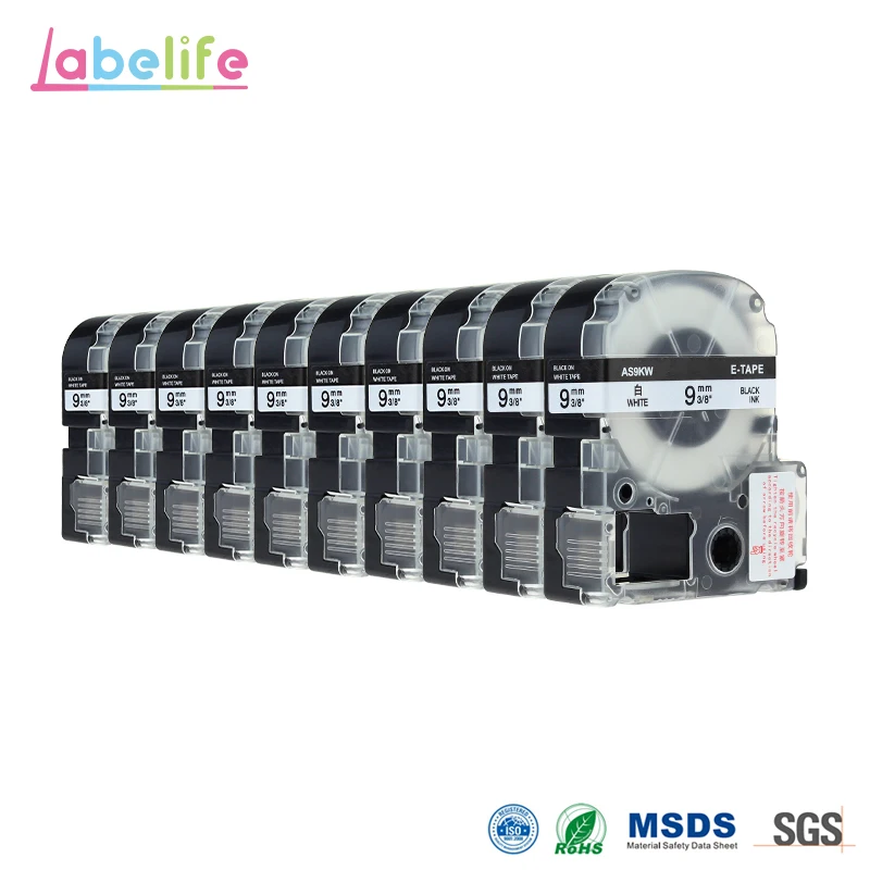 

Ленточный картридж Labelife SS9K для Epson, 9 мм х 8 м, 10 шт. в упаковке