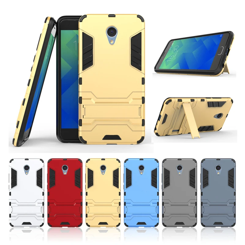 Чехол для Meizu M5 Note Жесткий ПК + Мягкий Силиконовый ТПУ прочный резиновый чехол с