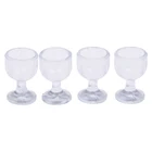 Набор из 4 миниатюрных бокалов для вина, набор моделей бокалов для сока, штук, аксессуары для детей, ролевые игры