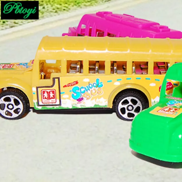Children's Plastic Toys Wholesale Bus Back To School Mixed Batch Model Luxury 25g PI0701 |