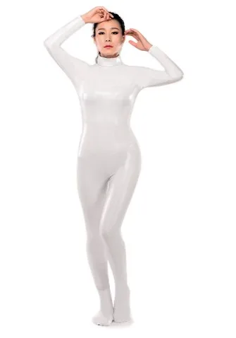 BetterParty белый Zentai костюм кошки металлический горячая Распродажа блестящие вторая