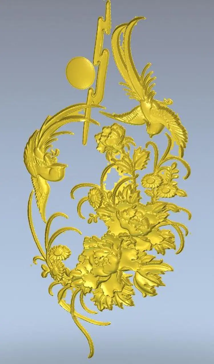 

3d модель, рельеф для ЧПУ в формате STL Panno_Flowers-1