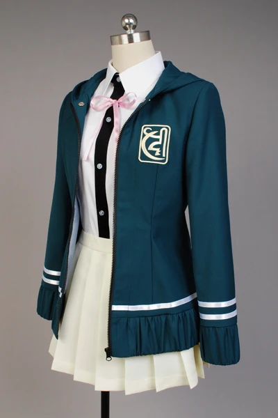 DanganRonpa Косплэй Chiaki Nanami костюм Платье Нанами куртка школьная Униформа на Хэллоуин
