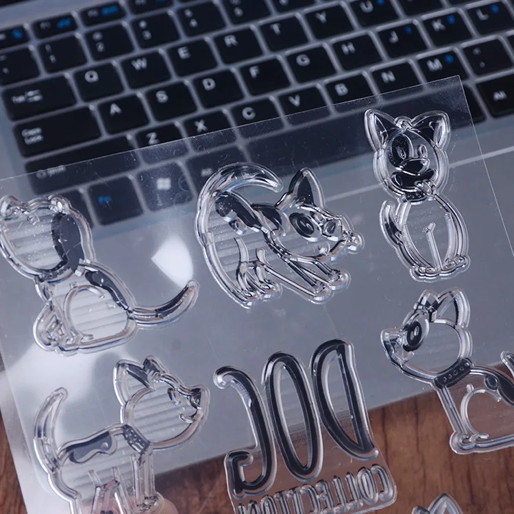 Коллекция собак прозрачные штампы для Scrapbooking прозрачный чистый силикон