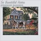 Набор для вышивки крестиком, Алмазная мозаика сделай сам с полным заполнением, для дома, SF308