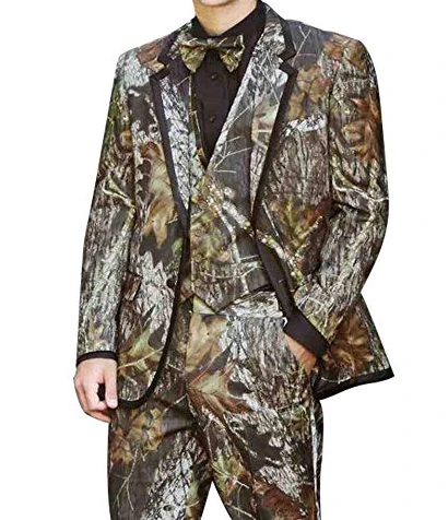 suits1 Цветочный принт костюм жениха под заказ Camo Жених Смокинги шаль Нотч лацкан мужские костюмы для шафера блейзер(куртка+ брюки+ жилет - Цвет: suits1